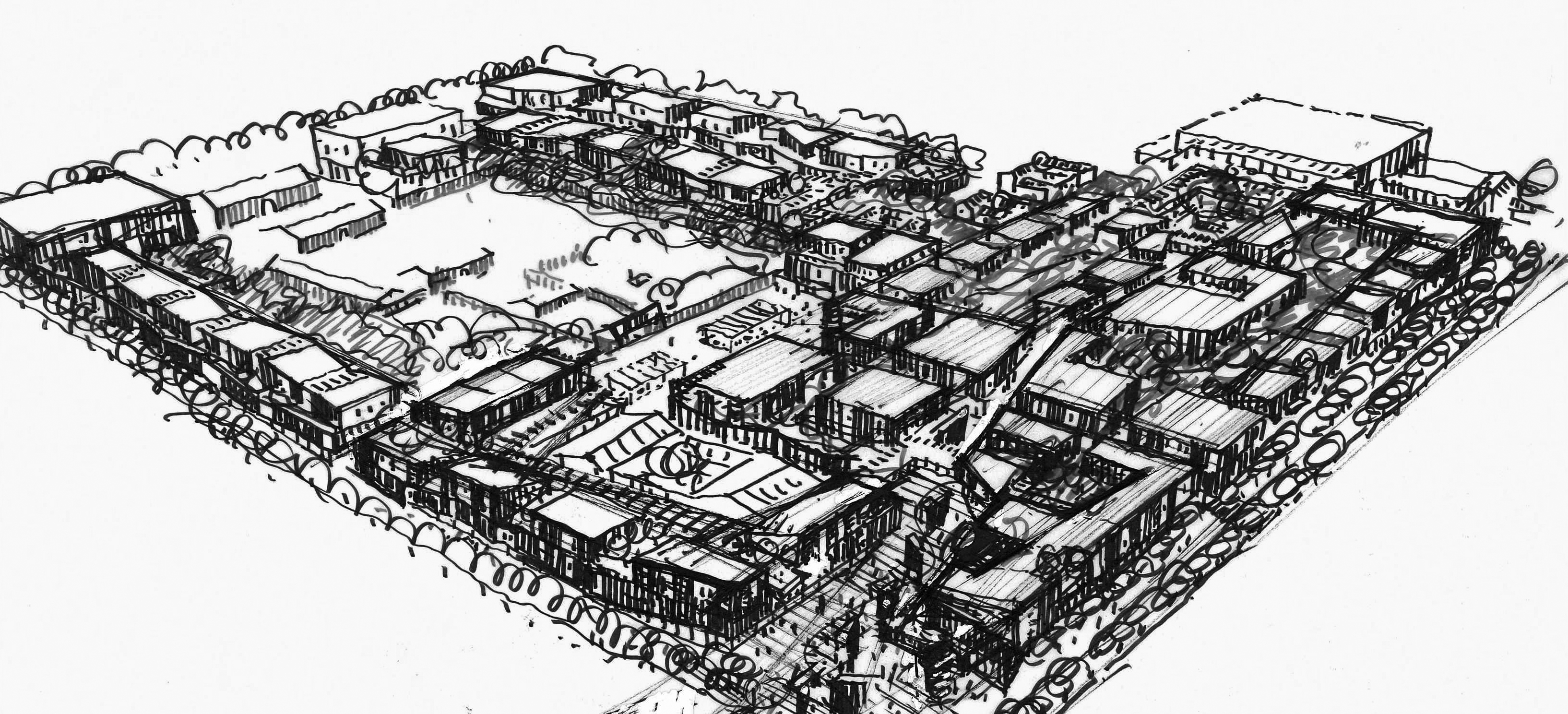 A Sino-Ocean Taikoo Li master-planning sketch. 